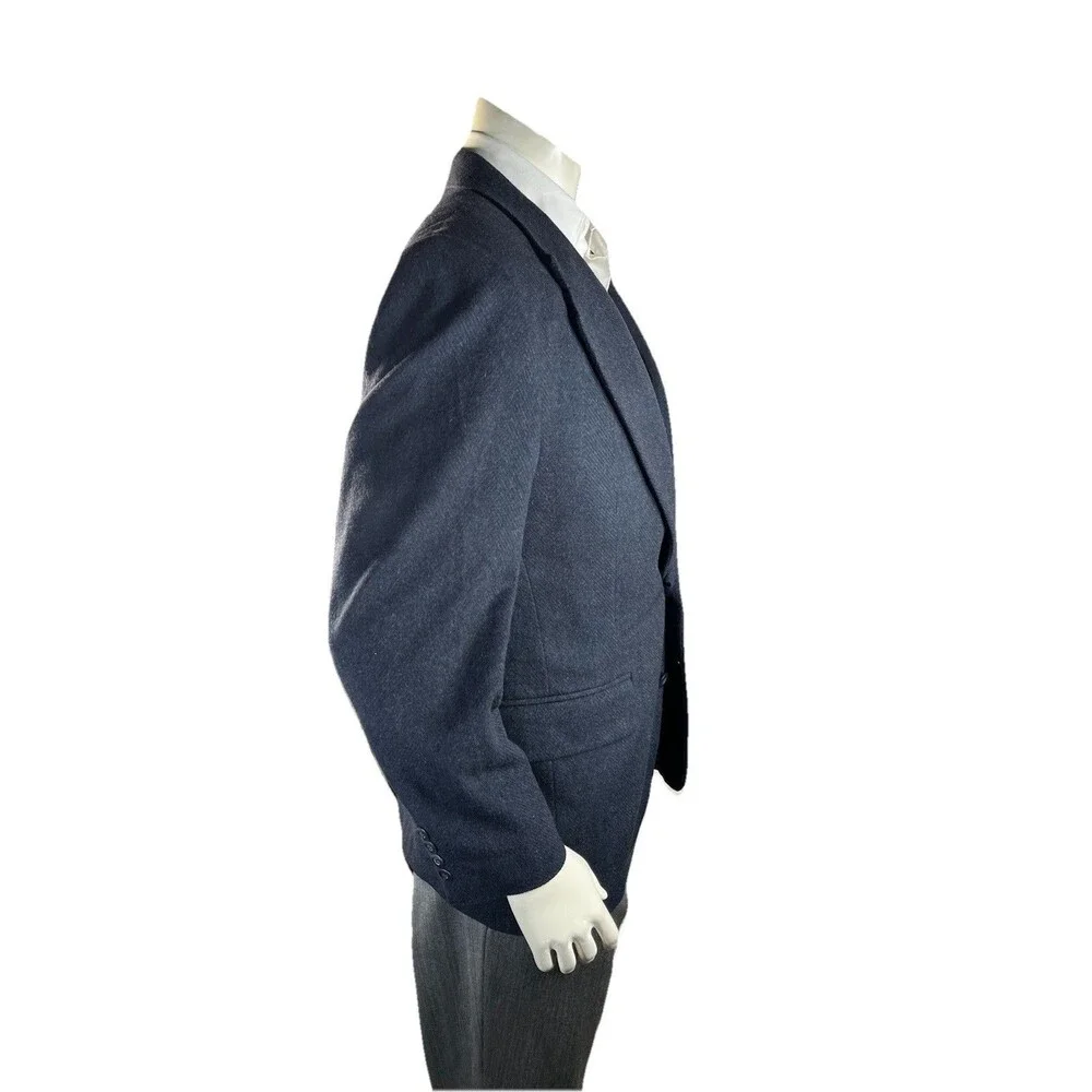 Vintage Robert Stock Men 39R Blazer Camel Hair Tweed Subtle Striped Sport Coat